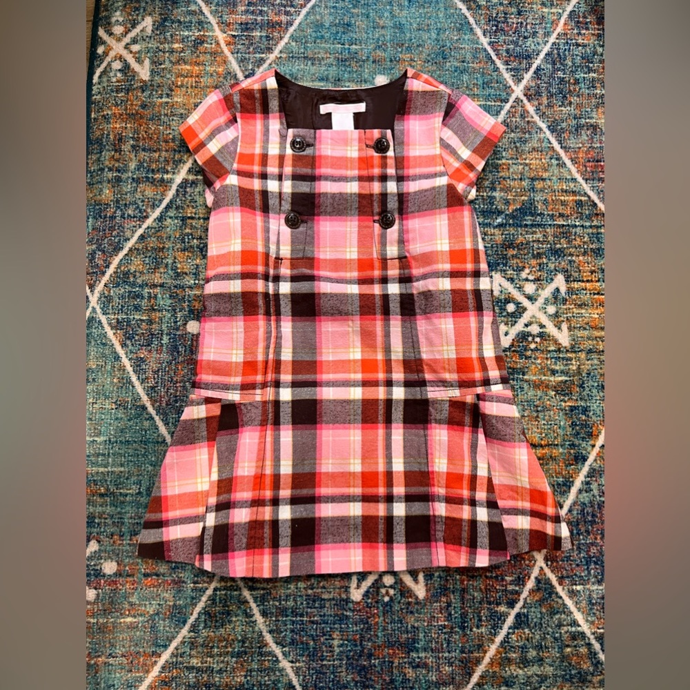 Janie and jack plaid pleated dress